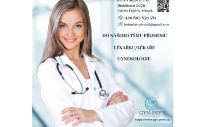 Do našeho týmu přijmeme lékařku/lékaře gynekologie – GYN-PREN s. r. o. (Frýdek-Místek)