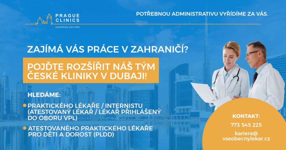 Pojďte rozšířit náš tým české kliniky v&nbsp;Dubaji! Hledáme VPL/internistu a&nbsp;PLDD