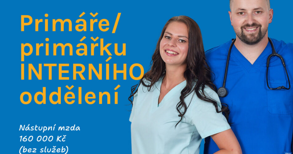 Nemocnice Trutnov přijme primáře/primářku interního oddělení