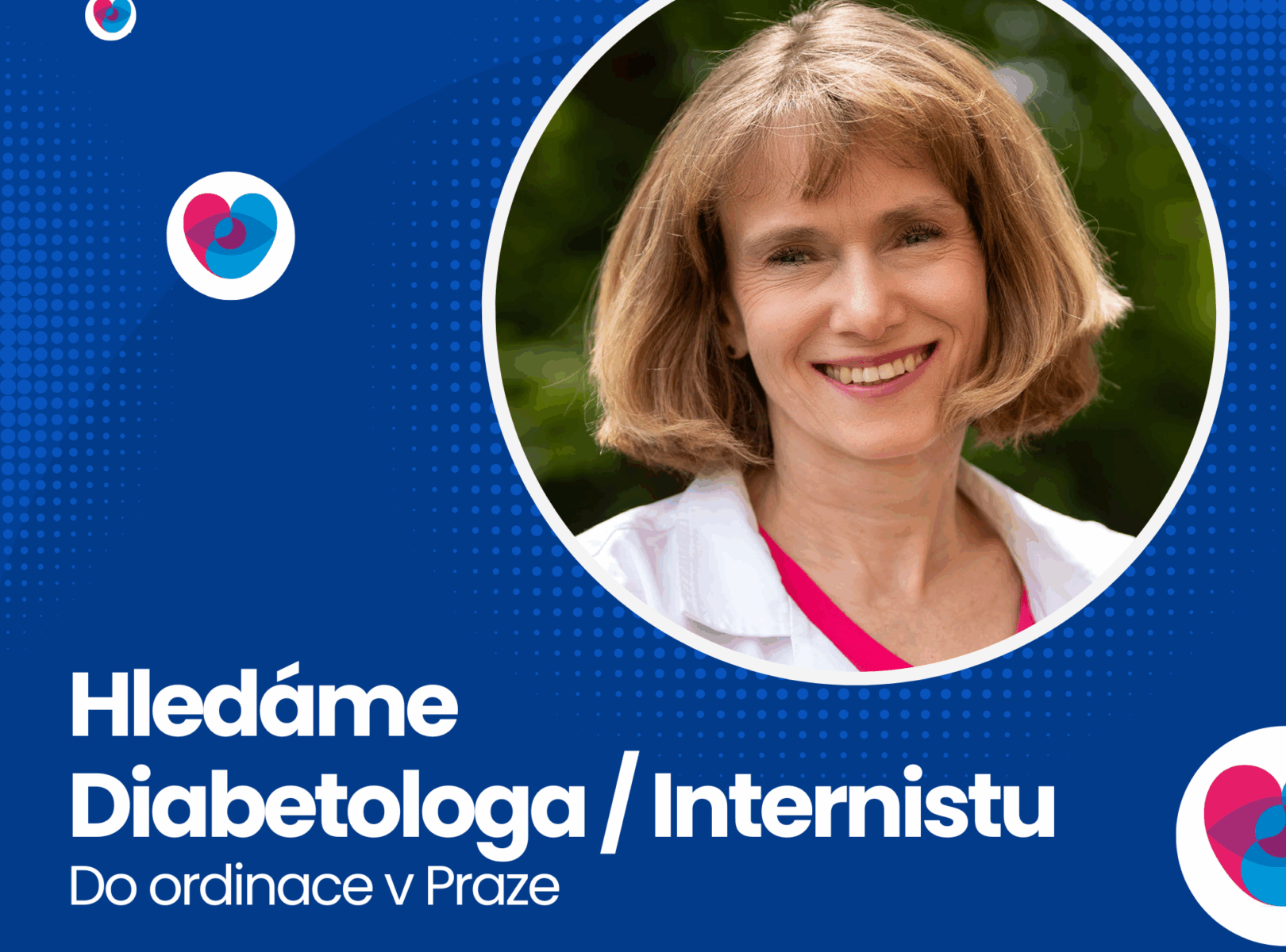 Hledáme lékaře/ku L2/L3 do diabetologické a interní ambulance v Praze