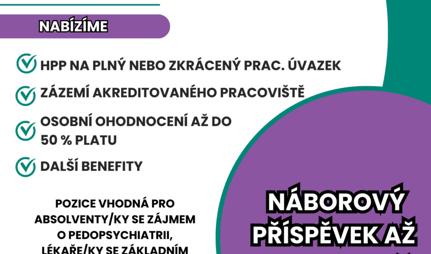 Dětská psychiatrická nemocnice Louny přijme nového kolegu/kolegyni na pozici:  Lékař/ka dětské a&nbsp;dorostové psychiatrie (pozice je vhodná pro absolventy)