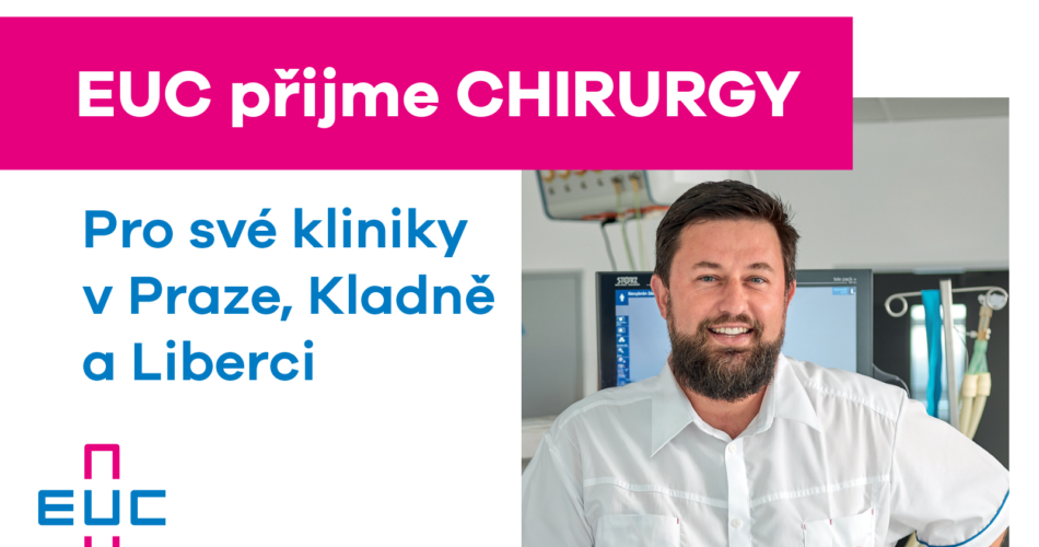 EUC přijme CHIRURGY pro své kliniky v&nbsp;Praze, Kladně a&nbsp;Liberci