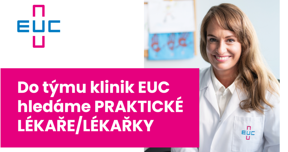 EUC hledá PRAKTICKÉ LÉKAŘE/LÉKAŘKY pro kliniky ve Zlíně, Přelouči, Liberci, Ostravě a&nbsp;Ústí nad Labem  