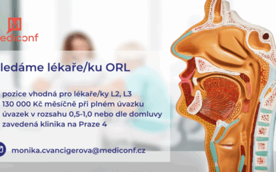 Hledáme ORL lékaře/ku pro zavedenou kliniku na Praze 4 – 130 000 Kč