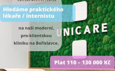 Unicare Medical – privátní zdravotnická klinika na Praha 6 hledá nového kolegu/kolegyni na pozici praktický lékař/internista L2 nebo L3