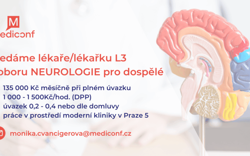 Neurolog pro dospělé L3 až 1000-1500 Kč/hod. (135 000 Kč/měsíčně)