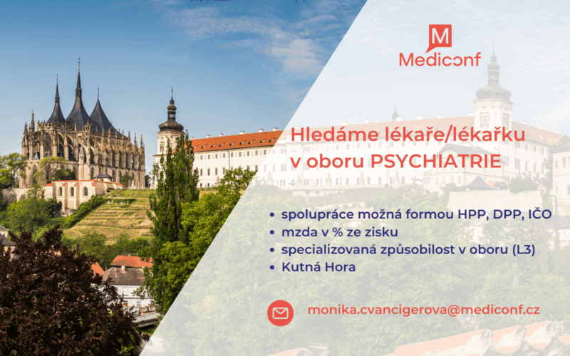 Psychiatr (m/ž) Kutná Hora – nabízíme 75 % z výkonu