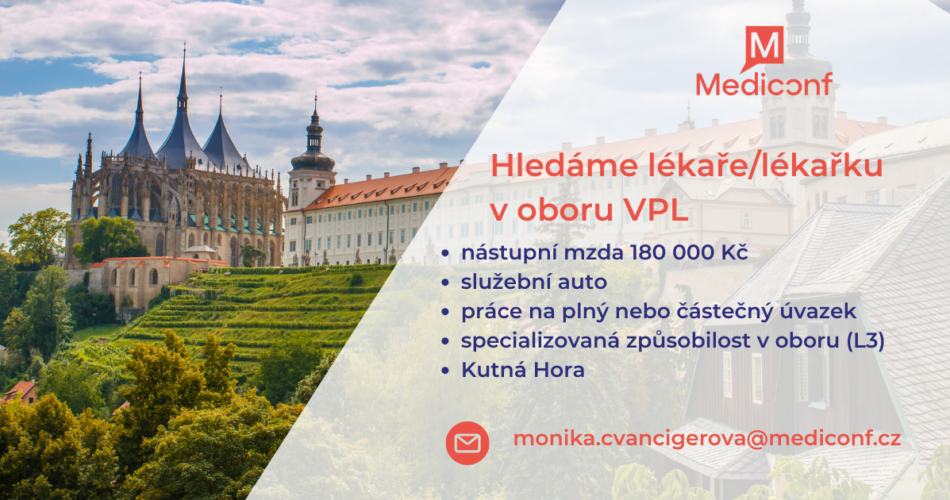 Všeobecný praktický lékař Kutná Hora (m/ž) – 180&nbsp;000&nbsp;Kč