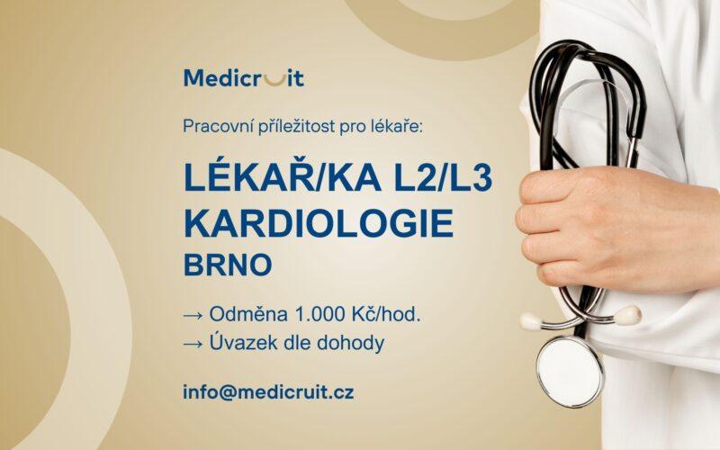 Lékař/ka v&nbsp;oboru kardiologie pro moderní kliniku v&nbsp;centru Brna