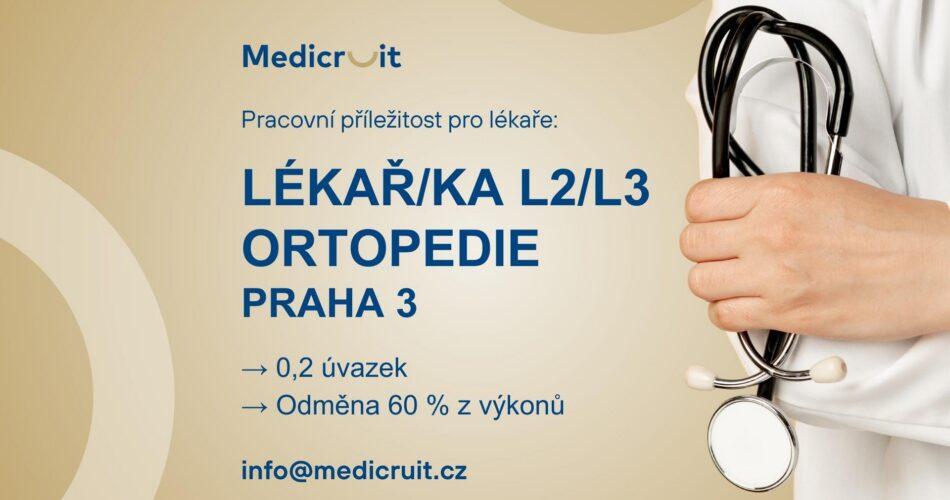Lékař/ka v oboru ORTOPEDIE pro kliniku pohybové medicíny