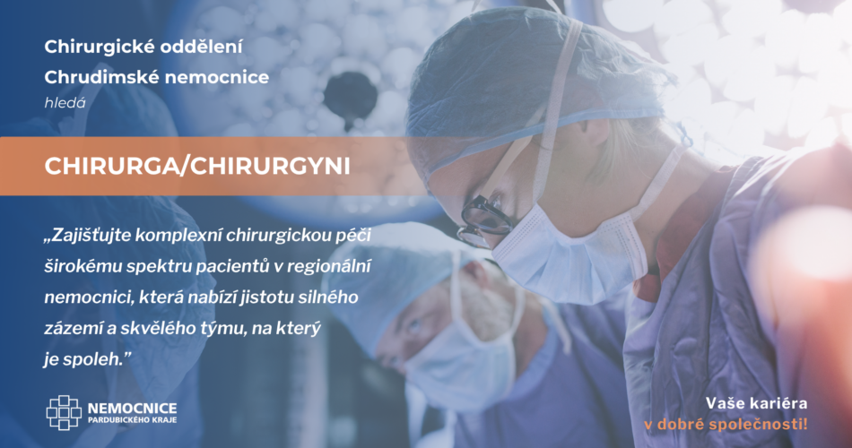 Lékař/lékařka na chirurgickém oddělení Chrudimské nemocnice