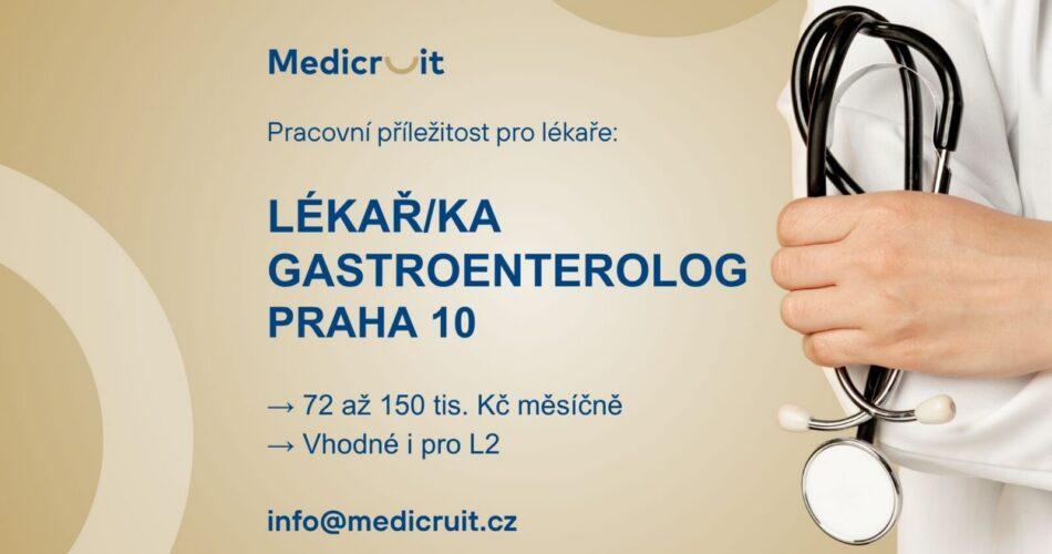 Lékař/ka v&nbsp;oboru gastroenterologie L2, L3 (Praha 10)