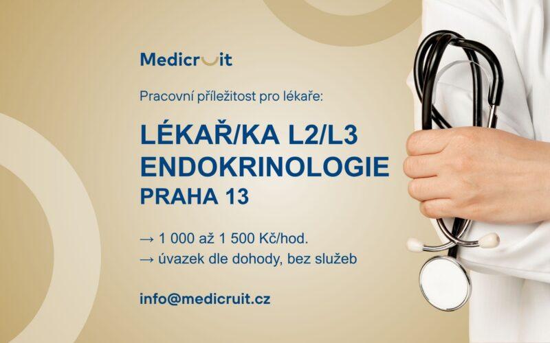 Lékař/ka v oboru endokrinologie L2, L3 (Praha 13)