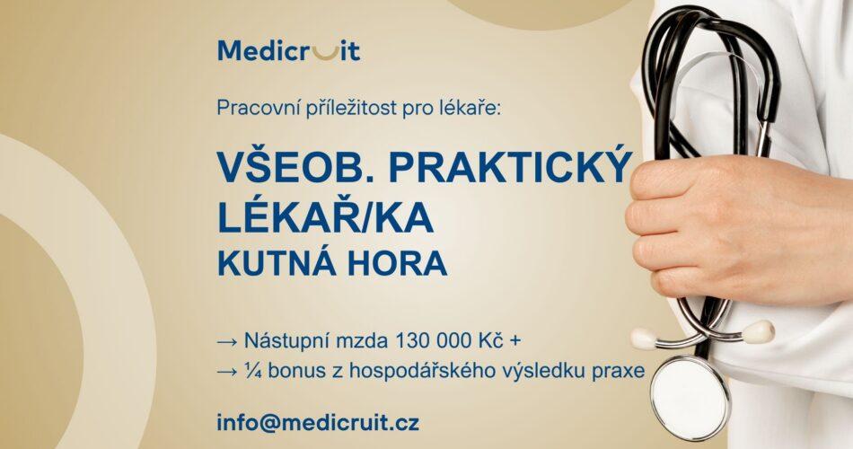 Všeobecný praktický lékař Kutná Hora (m/ž)